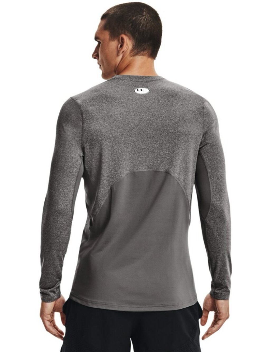 NWT Under Armour Men's COLDGEAR Gray Fitted Long Sleeve Crew Neck Top XL - Picture 2 of 11